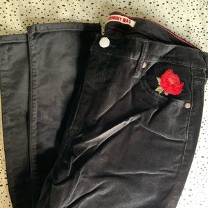 Johnny was velvet skinny jeans